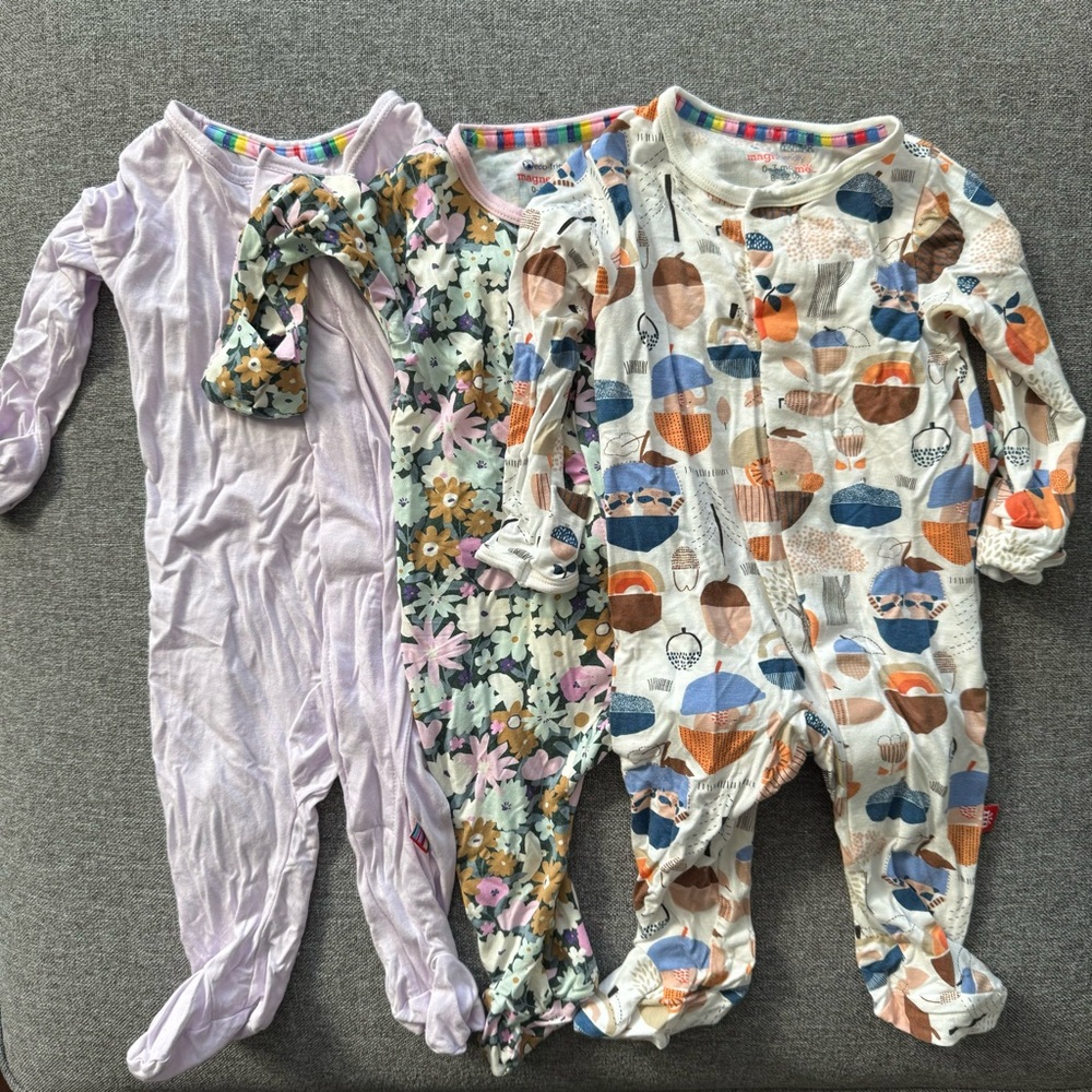 Magnetic Me Footie Onesie - 3 pieces